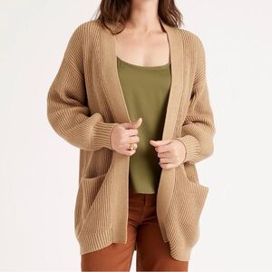 Quince Cotton Oversized Cardigan Sweater